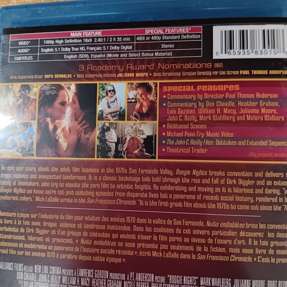 Boogie Nights 1997 Blu Ray PT Anderson (Nuits Eniablees Reversible French Cover) - Picture 3 of 6